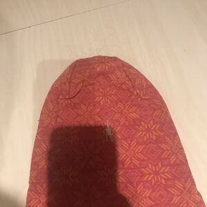 5/15$ Pink and Orange Geometric Beanie​​